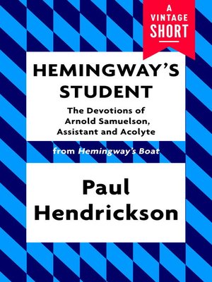 cover image of Hemingway's Student